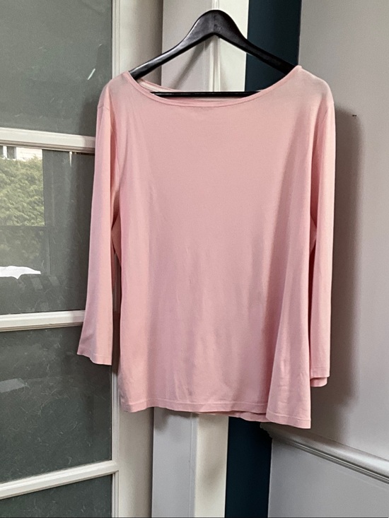 Talbots Tops - Talbots Light Pink Long Sleeve Boatneck Top